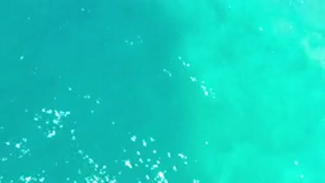 LOS CABOS MEXICO-2020: Amazing Top View of a Green Sea Completes His Day