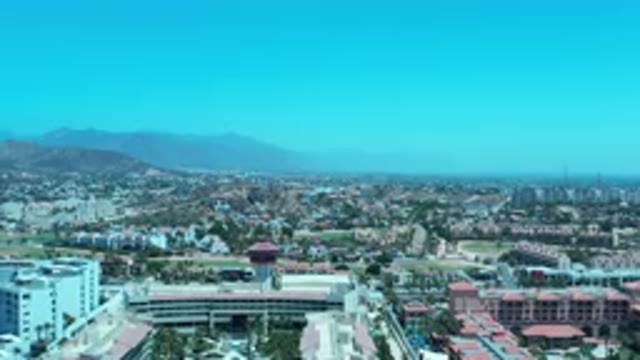 LOS CABOS MEXICO-2020: Footage Of The Tops Of Buildings And Houses In A City