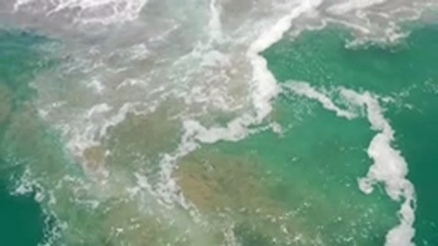 LOS CABOS MEXICO-2020: Sea Foams Rolling on the Shore