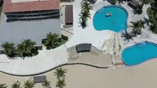LOS CABOS MEXICO-2020: Bird Eye View Over The Pools You Can See The Different