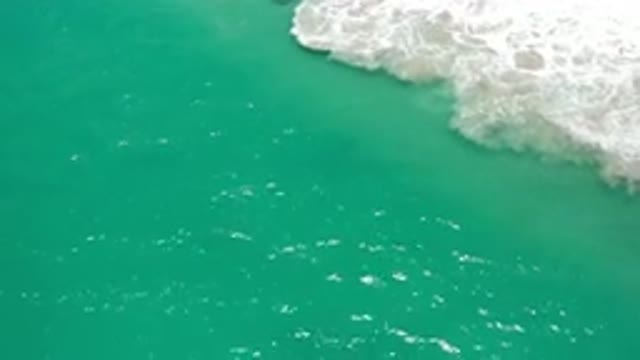 LOS CABOS MEXICO-2020: Sea White Water Merged In Blue Water