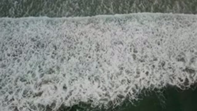 LOS CABOS MEXICO-2020: Fantastic White Seawaves On A Beautiful Early Morning