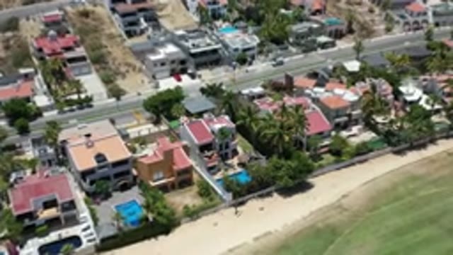 LOS CABOS MEXICO-2020: Aerial View Of Rooftops Of Buildings In A City With