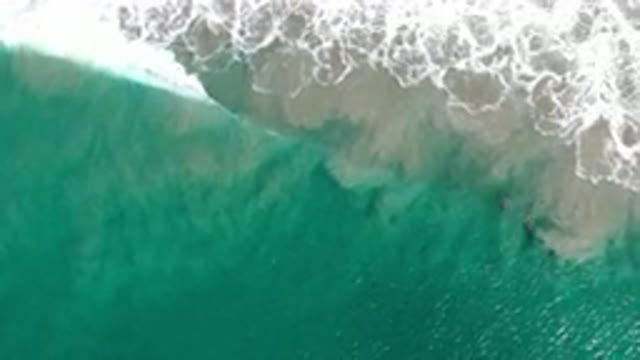 LOS CABOS MEXICO-2020: Green Water Crashes Into Foams