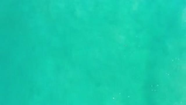 LOS CABOS MEXICO-2020: Deep Sea Green Colored Water With Light Waves