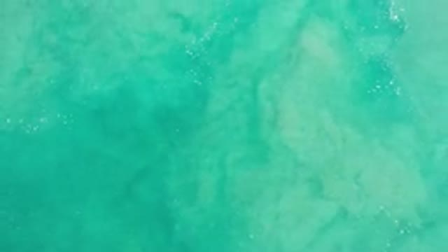 LOS CABOS MEXICO-2020: A Light Swirling Sea Of Delicate Blue With Streaks Of