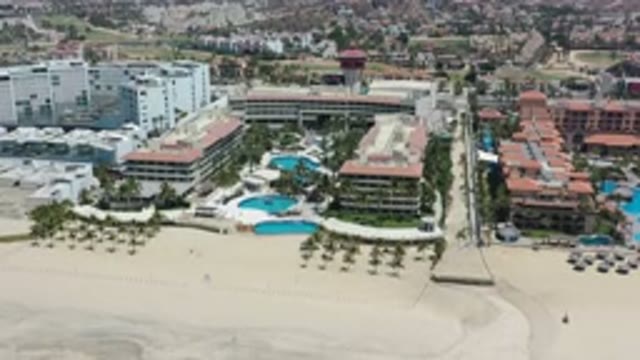LOS CABOS MEXICO-2020: Relaxing Oasis On White Sandy Beach With A Breathtaking View