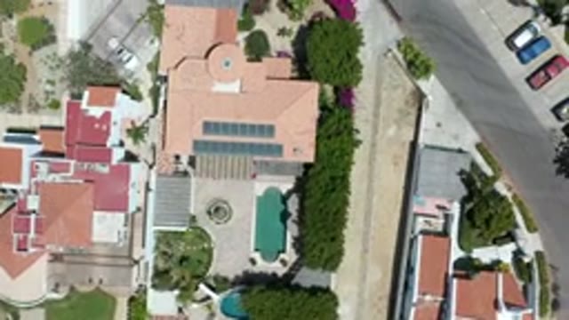 LOS CABOS MEXICO-2020: In A Long View Buildings And Trees Cars Are Shown