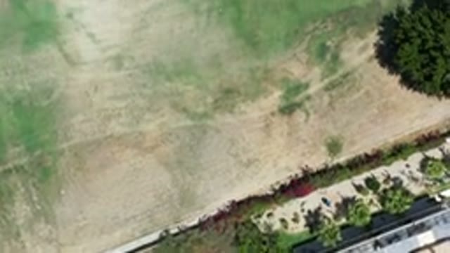 LOS CABOS MEXICO-2020: Satellite Drone Footage Showing A Sandy Backyard Of A
