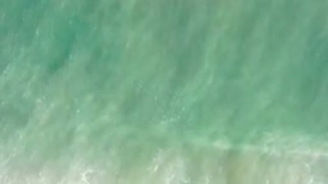 LOS CABOS MEXICO-2020: Aerial View Of Beautiful Ocean With Green Water And Nice Waves