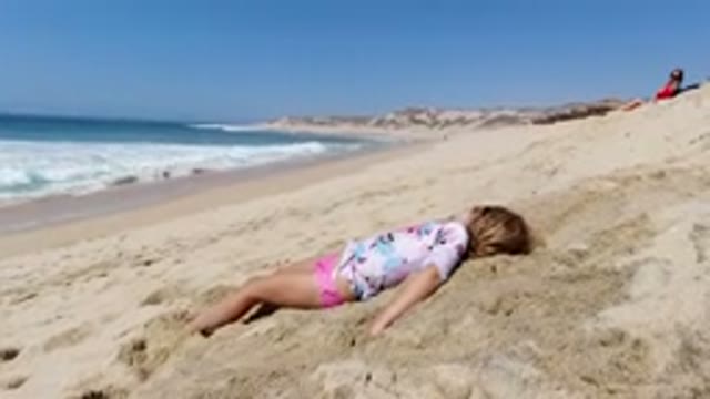 LOS CABOS MEXICO-2020: Person Lying on Shore by Ocean