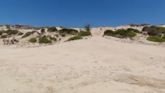 LOS CABOS MEXICO-2020: Deserted Area Surrounded by Small Hills