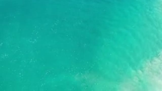 LOS CABOS MEXICO-2020: A Beautiful View Of Deep Green Water Moving Gently