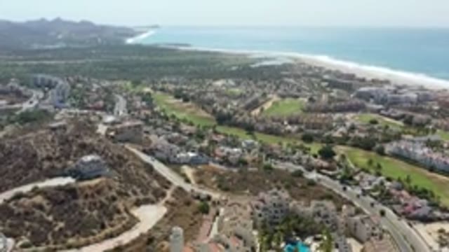 LOS CABOS MEXICO-2020: Aerial View of a Beautiful City
