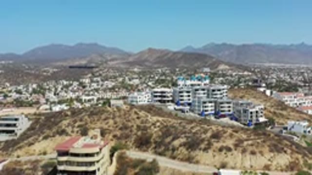 LOS CABOS MEXICO-2020: Beautiful View Of The City From Above Captured By A Drone