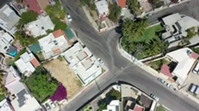 LOS CABOS MEXICO-2020: Camera Panning Over Neighborhood Streets