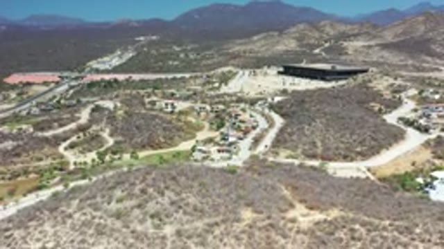 LOS CABOS MEXICO-2020: Aerial View of Rolling Hills and Scenic Terrain
