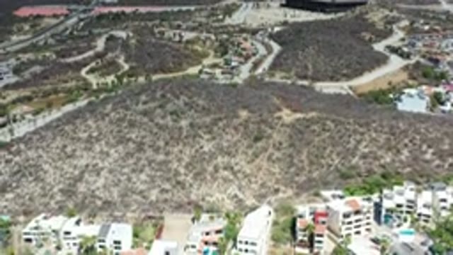 LOS CABOS MEXICO-2020: Picturesque Foothill Landscape Gradually Panning Down To