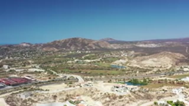 LOS CABOS MEXICO-2020: Roads Through A Rural Area With Cars Driving By