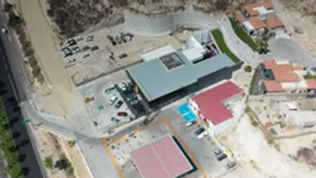 LOS CABOS MEXICO-2020: Aerial Panoramic View of Buildings Beside the Road