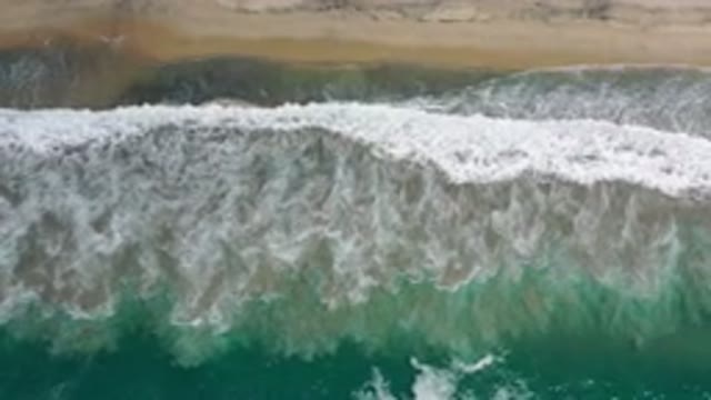 LOS CABOS MEXICO-2020: Amazing Green Water Crashes With The Foamy White