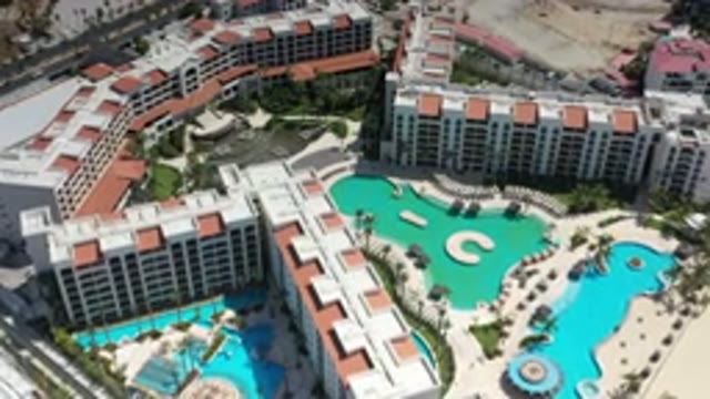 LOS CABOS MEXICO-2020: Landmark Hotel Area With Tall Beautiful Building