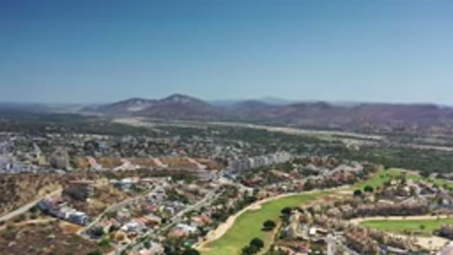 LOS CABOS MEXICO-2020: Little Country Village At The Limit With Green Mountains