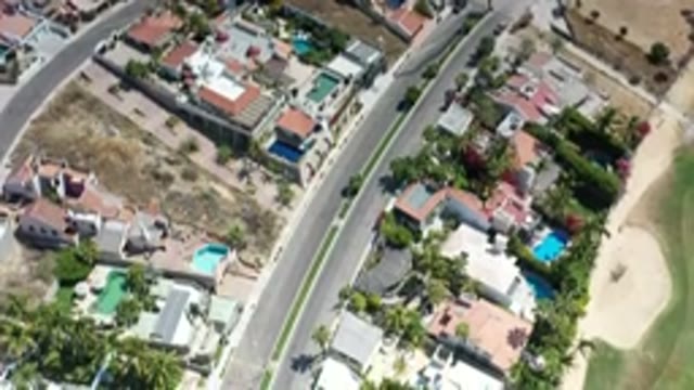 LOS CABOS MEXICO-2020: The Eagle View Of The City Roads And Nice Buildings