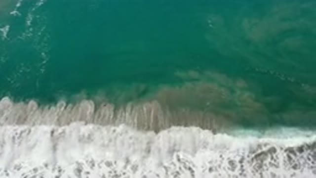 LOS CABOS MEXICO-2020: Calm And Elegant Sea Waves At The Shore
