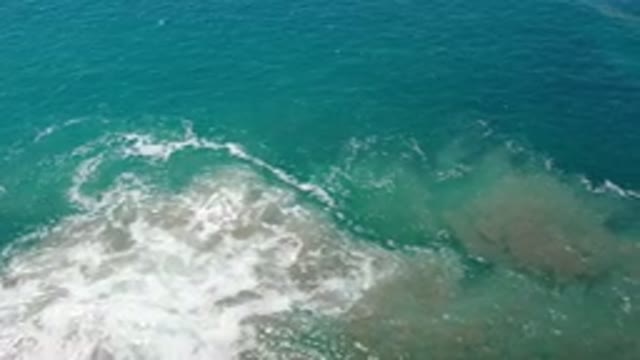 LOS CABOS MEXICO-2020: Moving Drone Footage of Sea Coast with Clear Blue Water