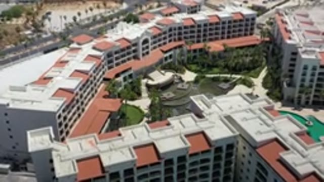 LOS CABOS MEXICO-2020: Aerial View Of A Luxurious Hotel With Large Building