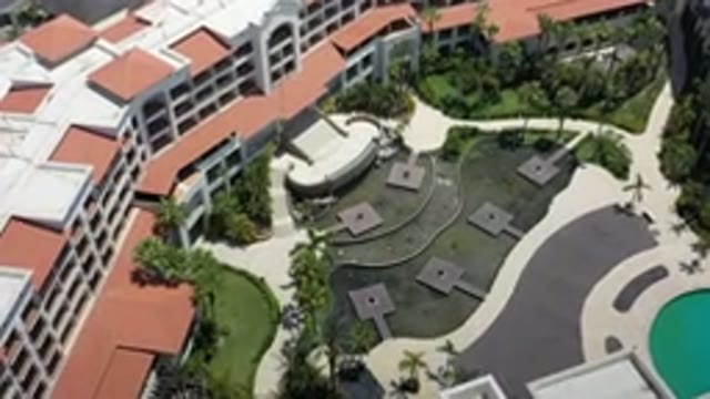LOS CABOS MEXICO-2020: In a Long View Slow Motion the Buildings Are Shown
