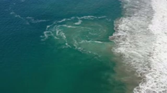 LOS CABOS MEXICO-2020: Ocean Current Creating Waves