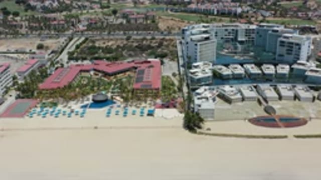 LOS CABOS MEXICO-2020: Long View Of Building Shows Their Infrastructure