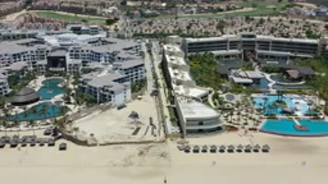 LOS CABOS MEXICO-2020: A View Of Huge Buildings Near By A Beach And With