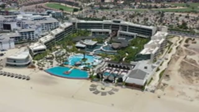 LOS CABOS MEXICO-2020: Aerial View Of Buildings And Beachfront City