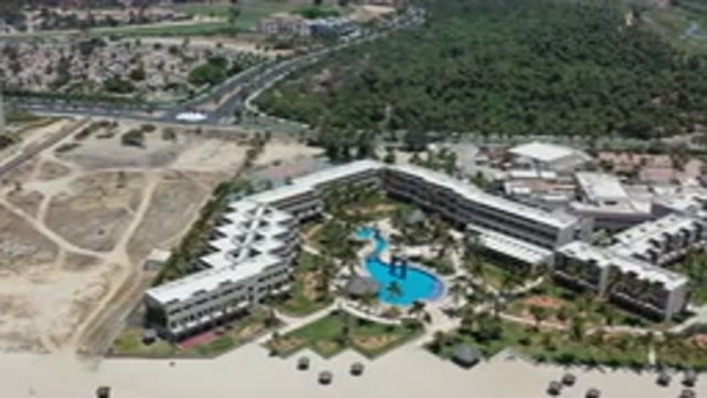 LOS CABOS MEXICO-2020: Huge Industries Near The Green Forest And Has The