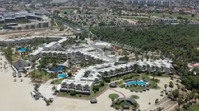 LOS CABOS MEXICO-2020: Overview Of A City With Huge Buildings Near To A Beach