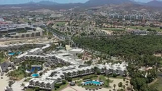 LOS CABOS MEXICO-2020: Top View Of The Beautiful City Near The Mountains