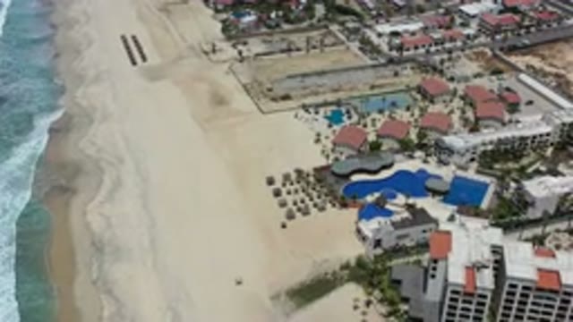 LOS CABOS MEXICO-2020: Beach Coast Sand Ocean Water Hotel City Pools Houses