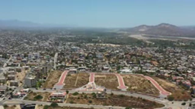 LOS CABOS MEXICO-2020: Car Driving In A City Cape