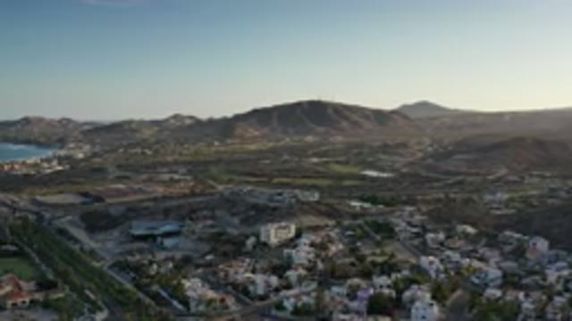 LOS CABOS MEXICO-2020: Showing Footage Of A City With Water In The Background