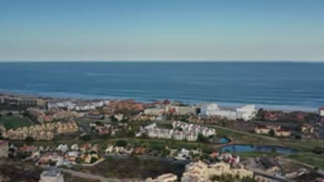 LOS CABOS MEXICO-2020: A Slow Pan Over The City Of Los Cabos Mexico Toward The