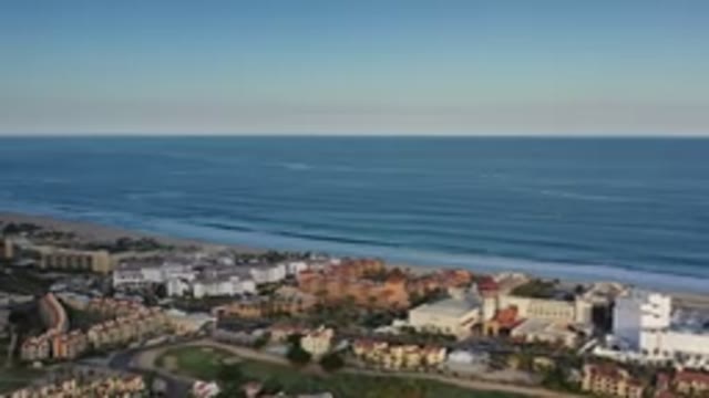 LOS CABOS MEXICO-2020: Fantastic View of a Massive Blue Ocean Near the Hotels
