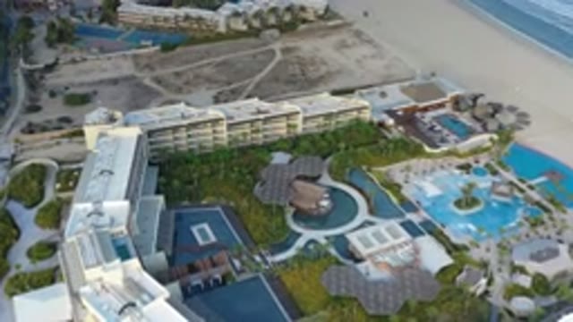 LOS CABOS MEXICO-2020: Beautiful Resort Seen From Above Perfect For Resting All