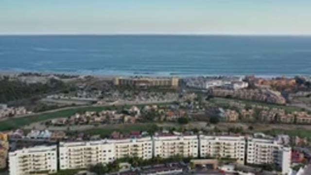 LOS CABOS MEXICO-2020: The Top View Of The Beach City With Tallest Buildings