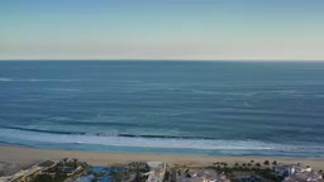 LOS CABOS MEXICO-2020: Footage Of A City Next To Beach With Luxury Buildings And