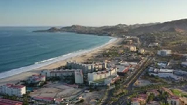 LOS CABOS MEXICO-2020: Hotels Along The Coast Of A Vacation Beach Spot During