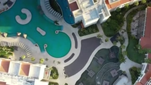 LOS CABOS MEXICO-2020: Birds Eye View Of A Resort With Large Outdoor Swimming Pools