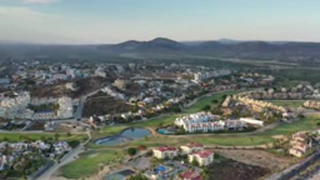 LOS CABOS MEXICO-2020: Village Houses Grass Architecture Mountains Lake Land